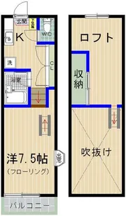 スカイライフ香椎【105号室】の間取り