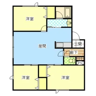 こぶしハイツC【00202号室】の間取り