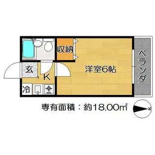 ベルメゾン2番館【106号室】の間取り