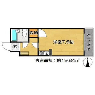 ジョイフルFortune【4階】の間取り