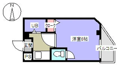 ウエルネス上本町【8階】の間取り
