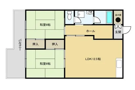 コーポラス大田【7階】の間取り