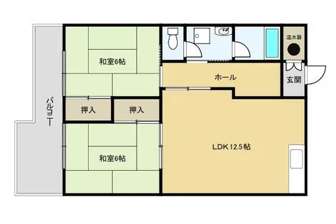 コーポラス大田【702号室】の間取り