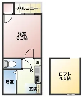 国分ハイツA棟・B棟【A202号室】の間取り