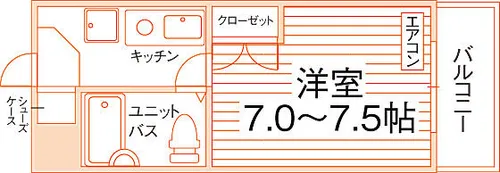 メルルーサ中島【903号室】の間取り