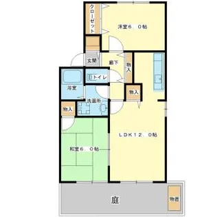 グリーンヒルズ【1階】の間取り