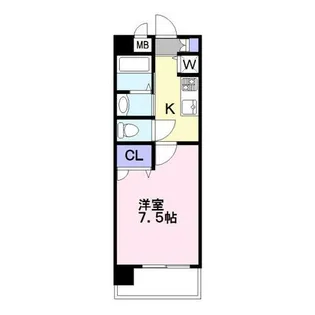 ラ・ガール福間【2階】の間取り