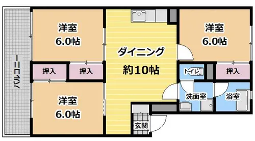 志免ビル A棟【402号室】の間取り