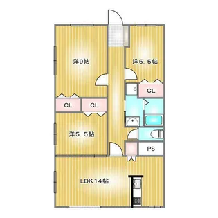 日新ビル【205号室】の間取り