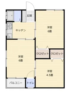 樋ヶ辻マンション【1階】の間取り