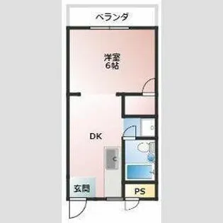 グランパレス甲子園【402号室】の間取り