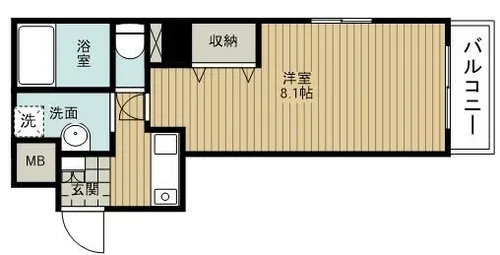 エスペランサ国分町【601号室】の間取り