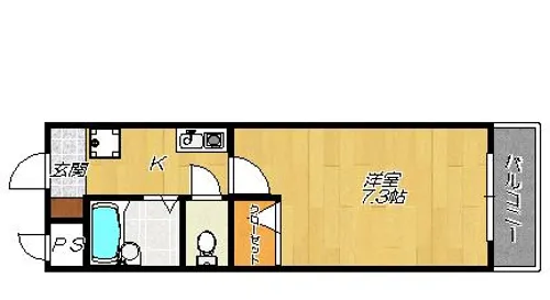 ディアコートソレイユ【204号室】の間取り