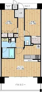 ブランズ八尾【4階】の間取り