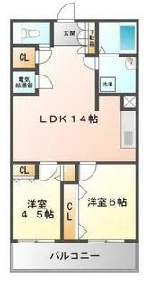 シティコーポ道頓堀【6階】の間取り