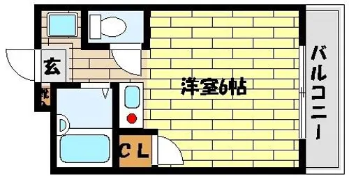 Crescendo(クレッシェンド) Ⅱ(ツー)【402号室】の間取り