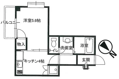 コンフォート岸部【505号室】の間取り