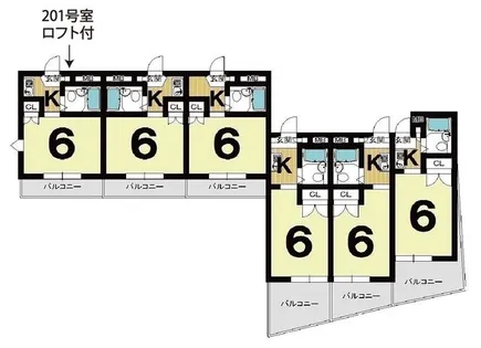 樫原マンション【2階】の間取り