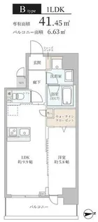K-NEXT 南森町【6階】の間取り