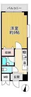 グランドハイツ上筒井【603号室】の間取り