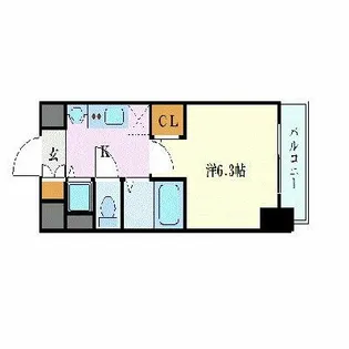 プレサンス金山グリーンパークス【3階】の間取り