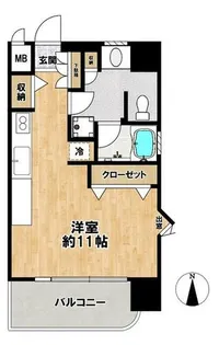 オークメゾン新神戸【804号室】の間取り