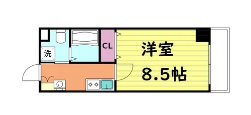 JPレジデンス大阪城東【4階】の間取り