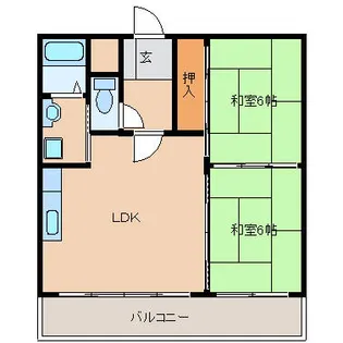 第2丸重グランドハイツ【4階】の間取り