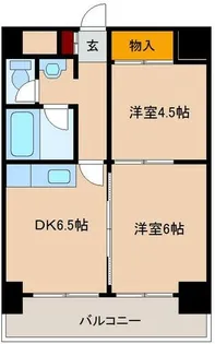 ミフネセントラルベア東三国【14階】の間取り