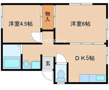 アールグレイ【202号室】の間取り