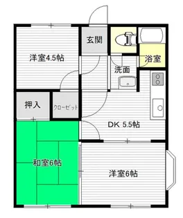 サンライフケヤキ A【1階】の間取り