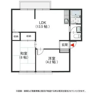 ウインディアコスモス B【2階】の間取り