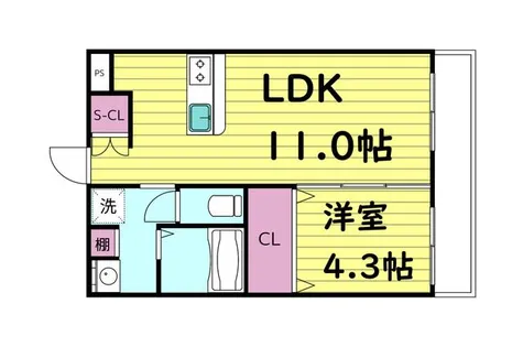 PARC深江南【3階】の間取り