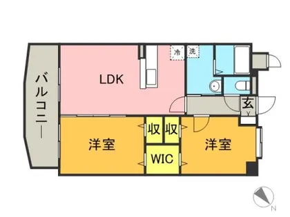 GOODHILL筥松【0403号室】の間取り