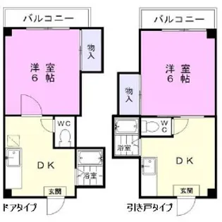 ハイツクリスタル【102号室】の間取り