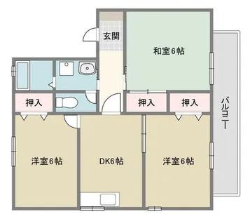 秋桜ハイツ【103号室】の間取り
