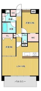 THE GRAND CLASS【6階】の間取り