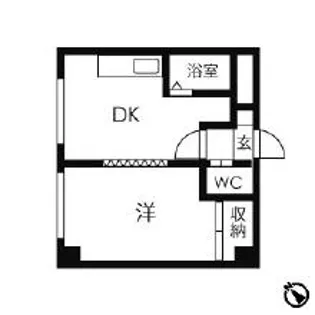 エヴァ八軒【3階】の間取り