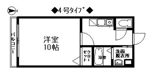 ル・レーヴ七隈【5階】の間取り