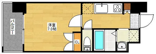 №111-1 CLUB ORIENT BLD【8階】の間取り
