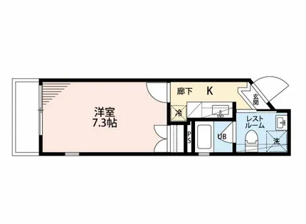 ドーリアKYOTO大宮【2-B号室】の間取り
