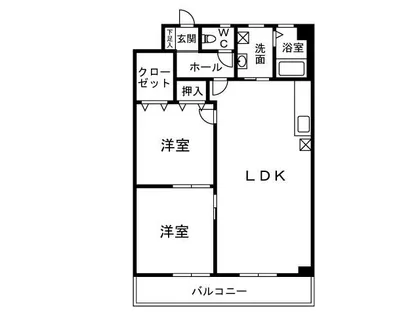 堀越ハイツ【302号室】の間取り