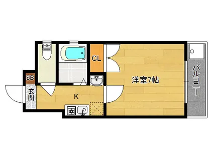 グッピーハイツ【3階】の間取り