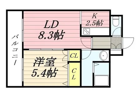 エルムハイツNISHIDE【0306号室】の間取り