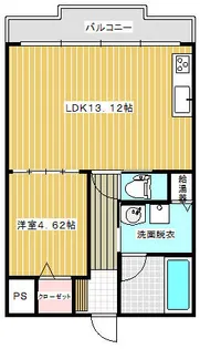 アフレール【406号室】の間取り