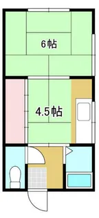 清滝アパート【201号室】の間取り