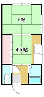 清滝アパート【201号室】の間取り