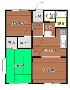 サンライフケヤキ C【202号室】の間取り