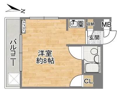 芦屋フラット【3階】の間取り