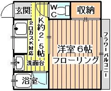 吉田コーポ【205号室】の間取り
